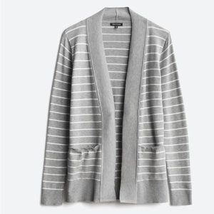 Pink Clover Missy Ribbed Trim Two Pocket Cardigan